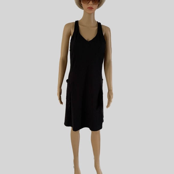 EDDIE BAUER Black Racerback Sleeveless Dress - Picture 3 of 14